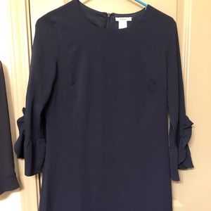 Navy blue shift dress